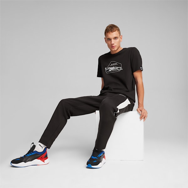 BMW M Motorsport Men's Graphic T-shirt, PUMA Black, extralarge-IND