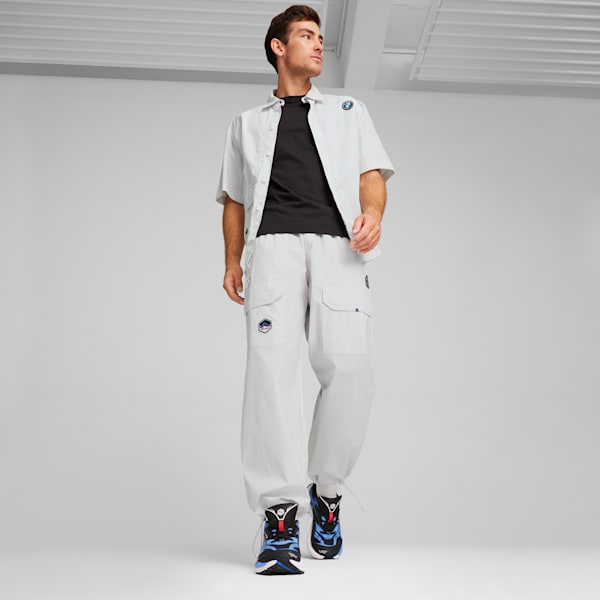 Pantalones cargo BMW M Motorsport Summer Crew para hombre, Silver Mist, extralarge