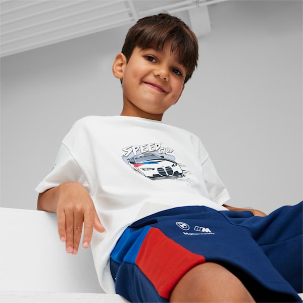 BMW M Motorsport Kids' T-shirt, PUMA White, extralarge-IND