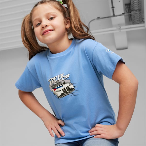 BMW M Motorsport Kids' T-shirt, Blue Skies, extralarge-IND