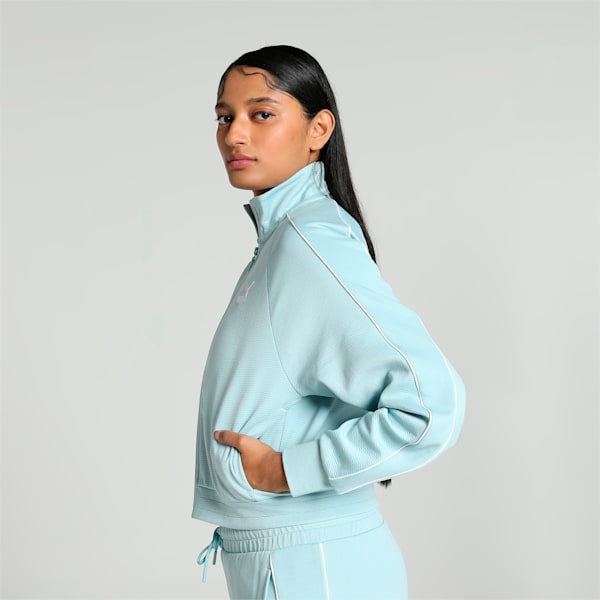 T7 Women's Track Jacket, Turquoise Surf, extralarge-IND