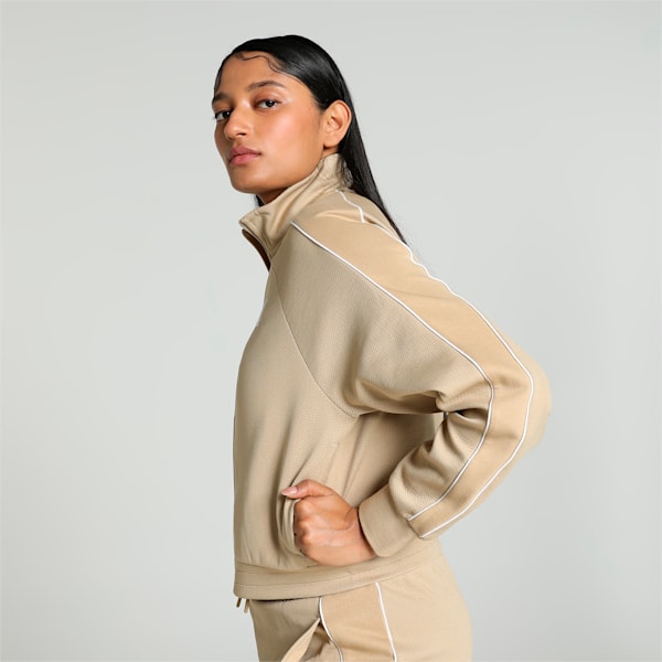 T7 Women's Track Jacket, Prairie Tan, extralarge-IND