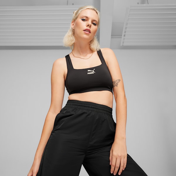 Puma Classics T7 crop top in black