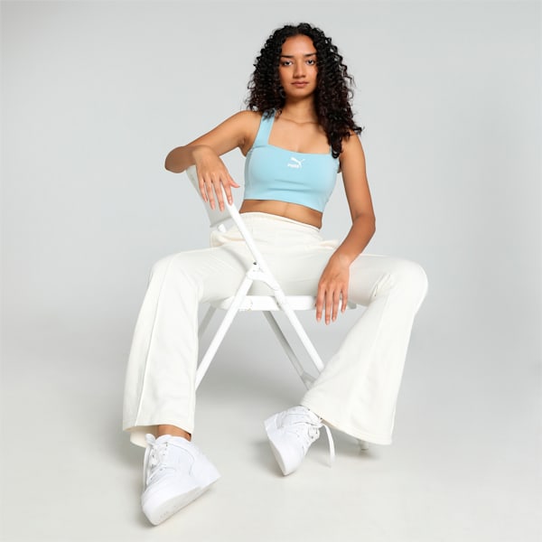 T7 Women's Crop Top, Turquoise Surf, extralarge-IND