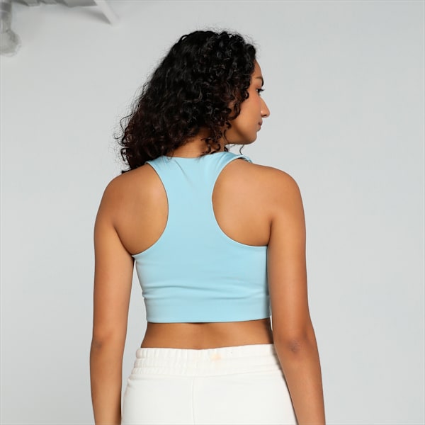 T7 Women's Crop Top, Turquoise Surf, extralarge-IND
