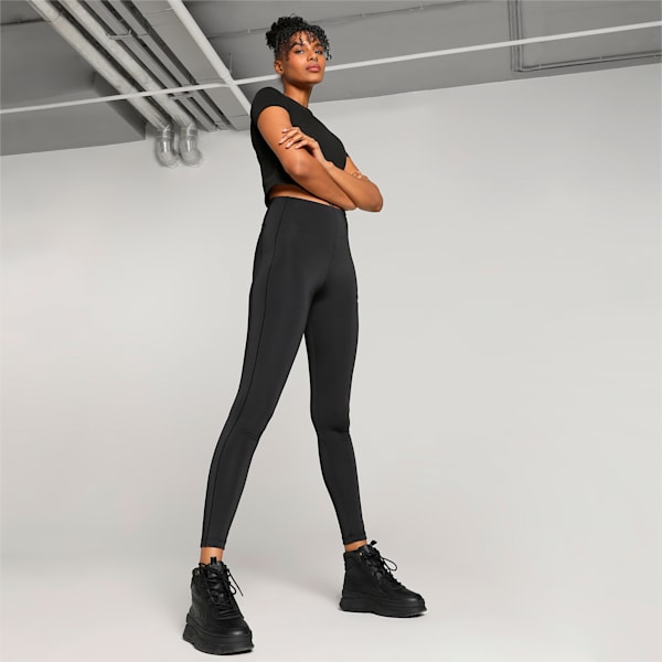 T7 Women's High Waist Tights, PUMA Black, extralarge-IND