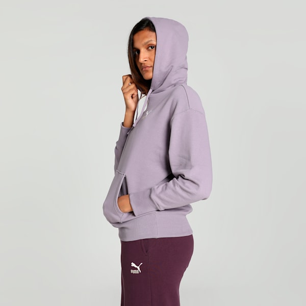 BETTER CLASSICS Women's Relaxed Fit Hoodie, Pale Plum, extralarge-IND