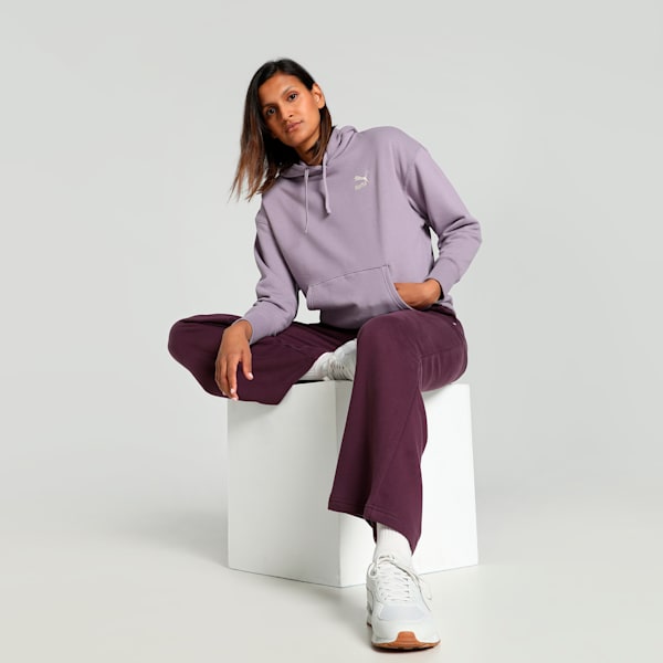 BETTER CLASSICS Women's Relaxed Fit Hoodie, Pale Plum, extralarge-IND