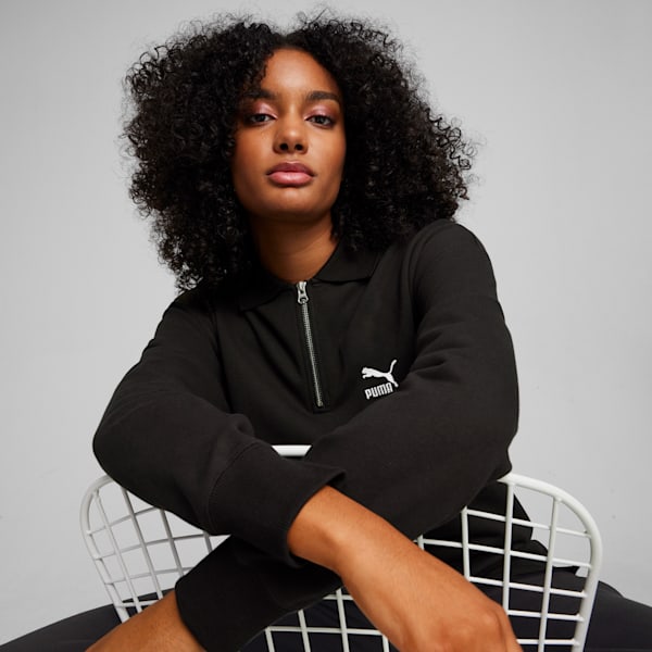 BETTER CLASSICS Polo Crew Unisex Sweatshirt, PUMA Black, extralarge-IND