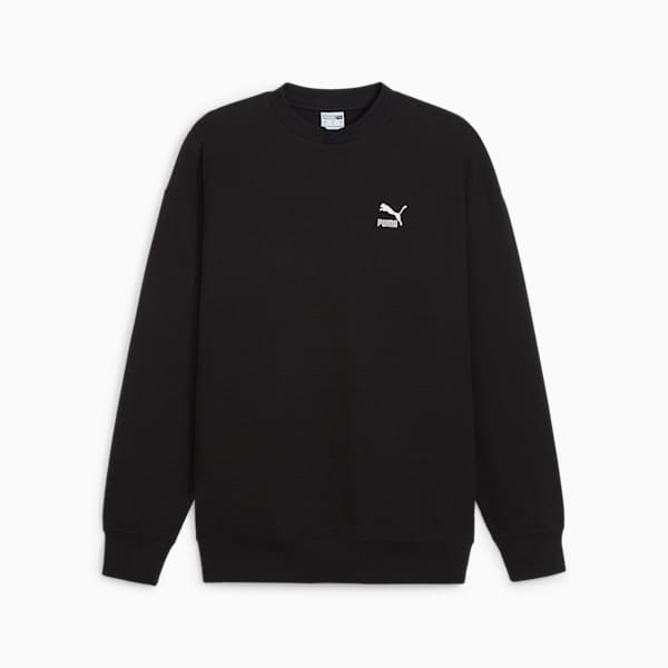 CLASSICS Men's Waffle Sweatshirt, PUMA Black, extralarge