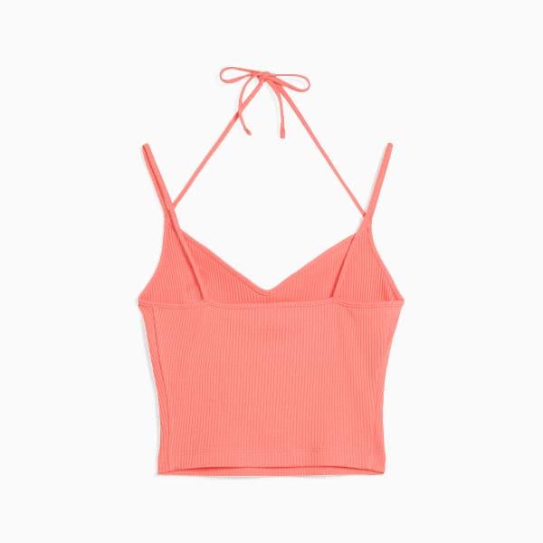 CLASSICS Women's Ribbed Crop Top, Passionfruit, extralarge-IND