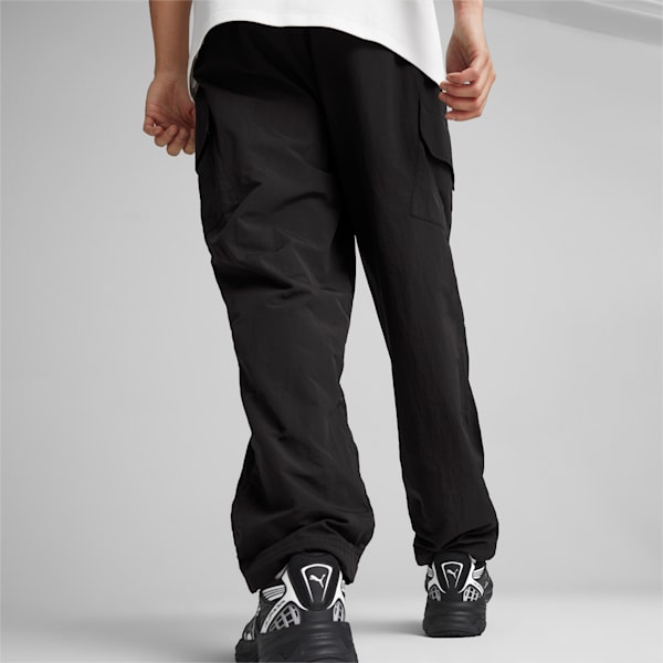 Pro Club Men's Nylon Cargo Pants, Black, Small at  Men's Clothing  store
