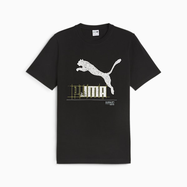 メンズ CLASSICS ブランド ラブ グラフィック 半袖 Tシャツ, PUMA Black, extralarge-JPN