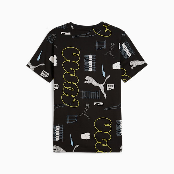 BRAND LOVE All-Over-Print Men's Tee, PUMA Black-AOP, extralarge