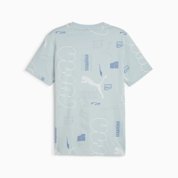 BRAND LOVE All-Over-Print Men's Tee, Turquoise Surf-AOP, extralarge