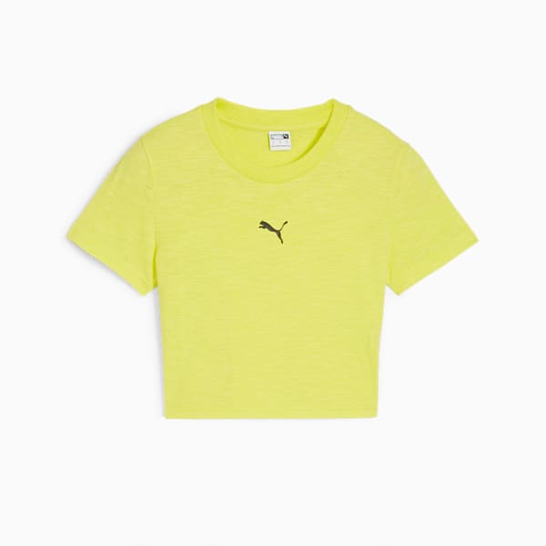 DARE TO Women's Baby Tee, Lime Sheen, extralarge