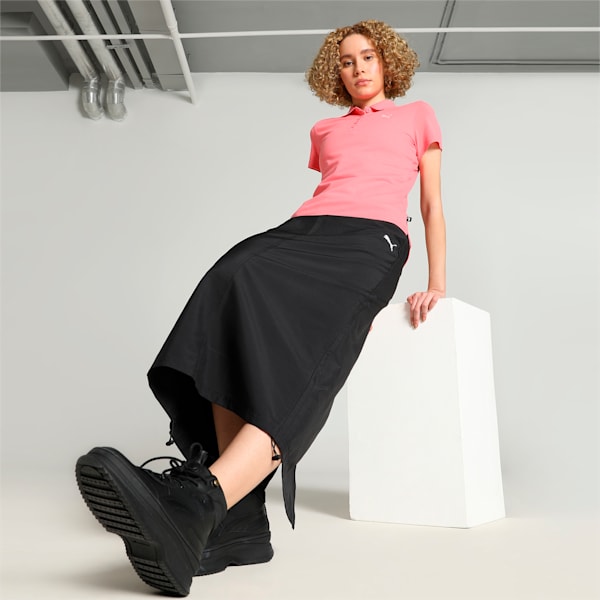 DARE TO Women's Midi Woven Skirt, PUMA Black, extralarge-IND