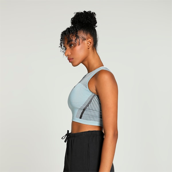 DARE TO Women's Crop Top, Turquoise Surf, extralarge-IND