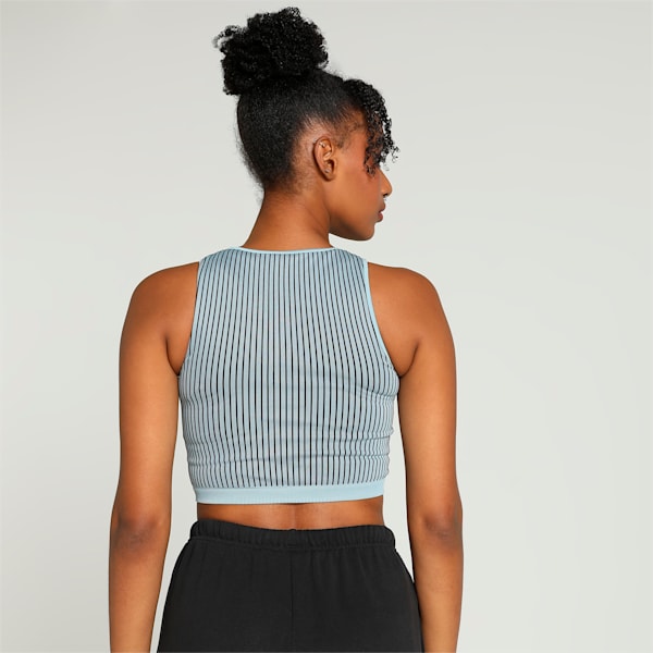 DARE TO Women's Crop Top, Turquoise Surf, extralarge-IND