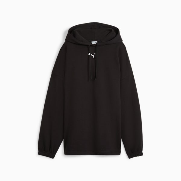 Sudadera con capucha CLASSICS extragrande para mujer, PUMA Black, extralarge