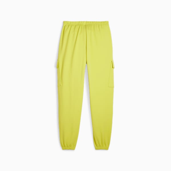 DARE TO Women's Relaxed Fit Sweatpants, Lime Sheen, extralarge-IND