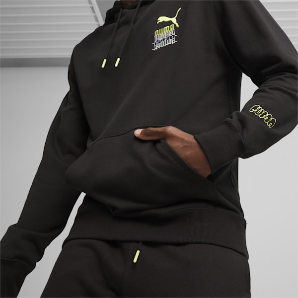 BRAND LOVE Graphic Men's Hoodie, PUMA Black, extralarge