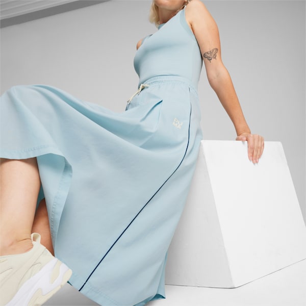Falda midi brand para mujer INFUSE, Turquoise Surf, extralarge