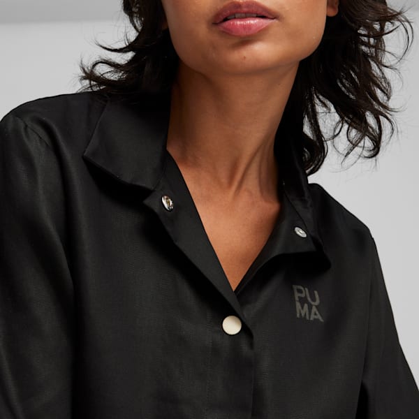 INFUSE Women's Woven Shirt, PUMA Black, extralarge-IND