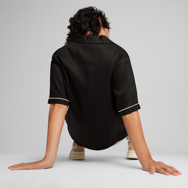 INFUSE Women's Woven Shirt, PUMA Black, extralarge-IND