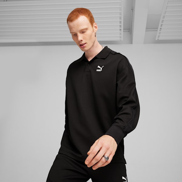 T7 Men's Polo Crew Shirt, PUMA Black, extralarge