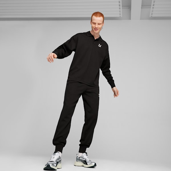 T7 Men's Polo Crew Shirt, PUMA Black, extralarge