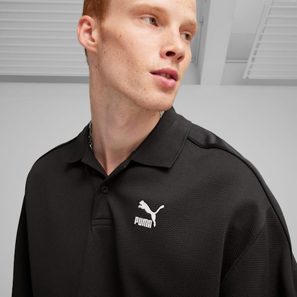 T7 Men's Polo Crew Shirt, PUMA Black, extralarge