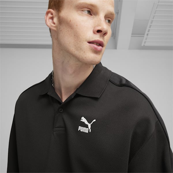 T7 Men's Polo Sweatshirt, PUMA Black, extralarge