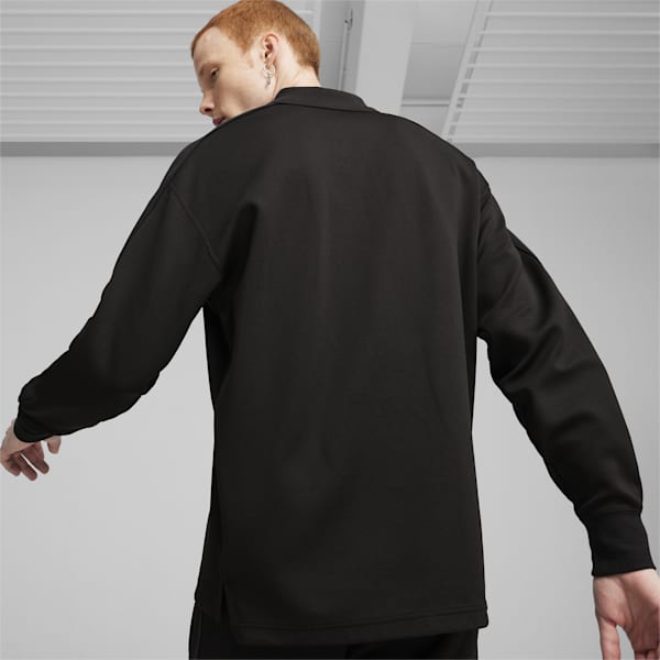T7 Men's Polo Sweatshirt, PUMA Black, extralarge