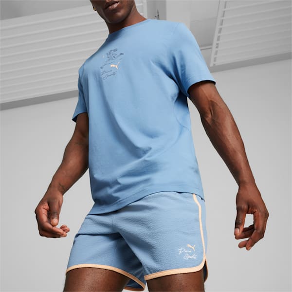 TEAM Men's Shorts, Zen Blue, extralarge-IND
