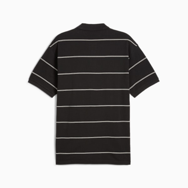 プーマ 半袖ポロシャツ 黒×白 パイピング シンプル レディース M ゴルフウェア ／40OFF価格 人気デザイナー - レディースウエア