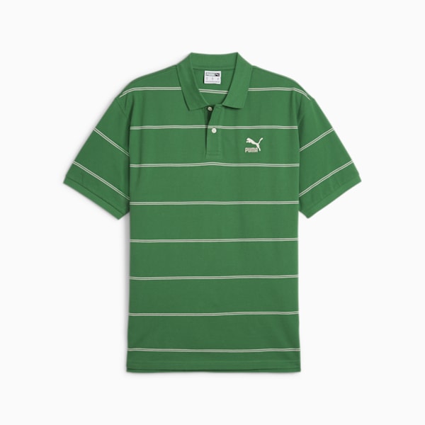 PUMA TEAM Men's Relaxed Fit Polo, Archive Green-AOP, extralarge-AUS