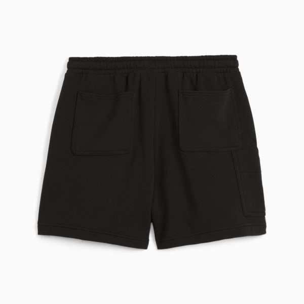 DOWNTOWN Women's High-Waist Shorts, PUMA Black, extralarge-IND