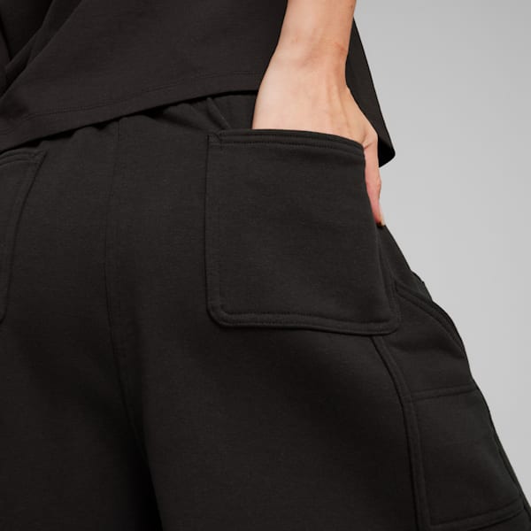 Pantalones cortos de cintura alta para mujer DOWNTOWN, PUMA Black, extralarge