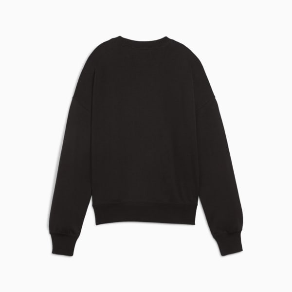 DOWNTOWN Women's Oversized Crew, PUMA Black, extralarge