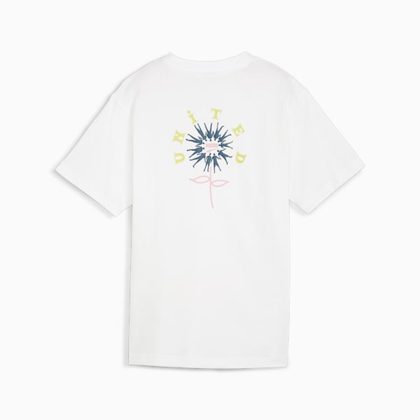 DOWNTOWN Women's Relaxed Graphic Tee, PUMA White, extralarge