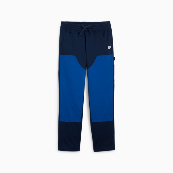 DOWNTOWN Men's Double Knee Pants, Club Navy, extralarge