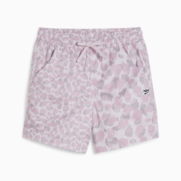 Shorts para mujer DOWNTOWN Kitten, Grape Mist-AOP, extralarge