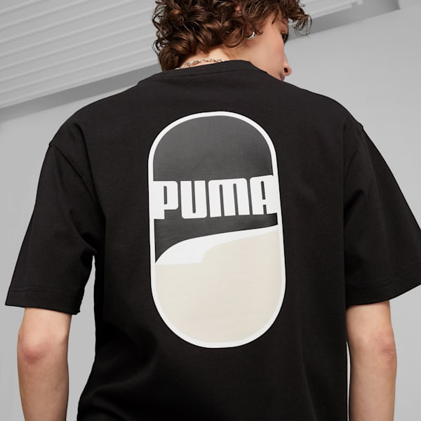 DOWNTOWN 180 Men's Logo Tee, PUMA Black, extralarge