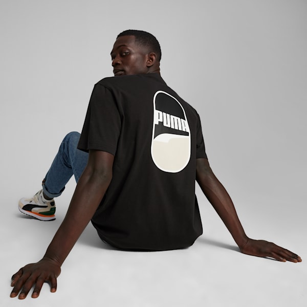 DOWNTOWN 180 Logo T-shirt, PUMA Black, extralarge-IND