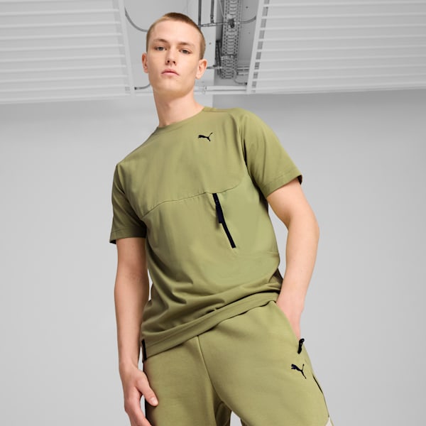 Playera con bolsillo para hombre PUMATECH, Calming Green, extralarge