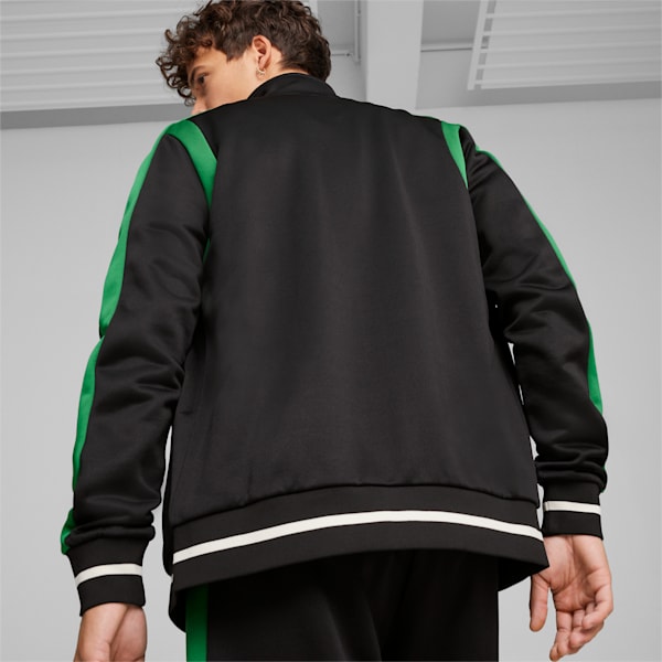 Black puma track jacket top