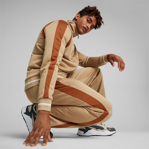 T7 Men's Track Jacket, Prairie Tan, extralarge-IND