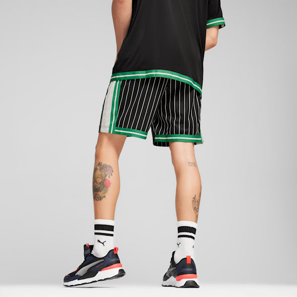 For the Fanbase T7 Men's Mesh Shorts, PUMA Black-AOP, extralarge