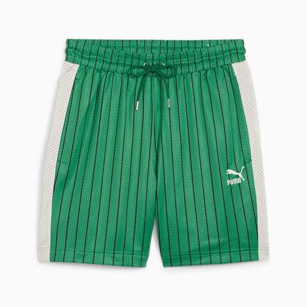 For the Fanbase T7 Men's Mesh Shorts, Archive Green-AOP, extralarge